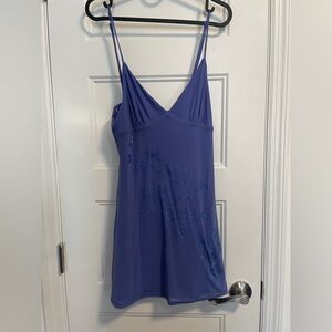 Purple mini dress